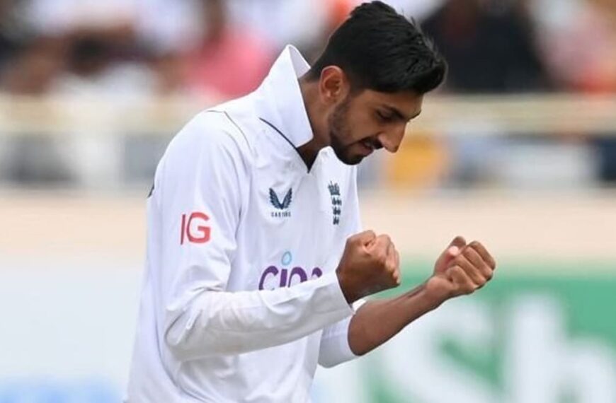 Shoaib Bashir became the second youngest for England to take his first maiden in Tests five times
